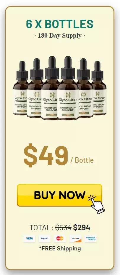 GlycoClean™ 6 bottles pricing